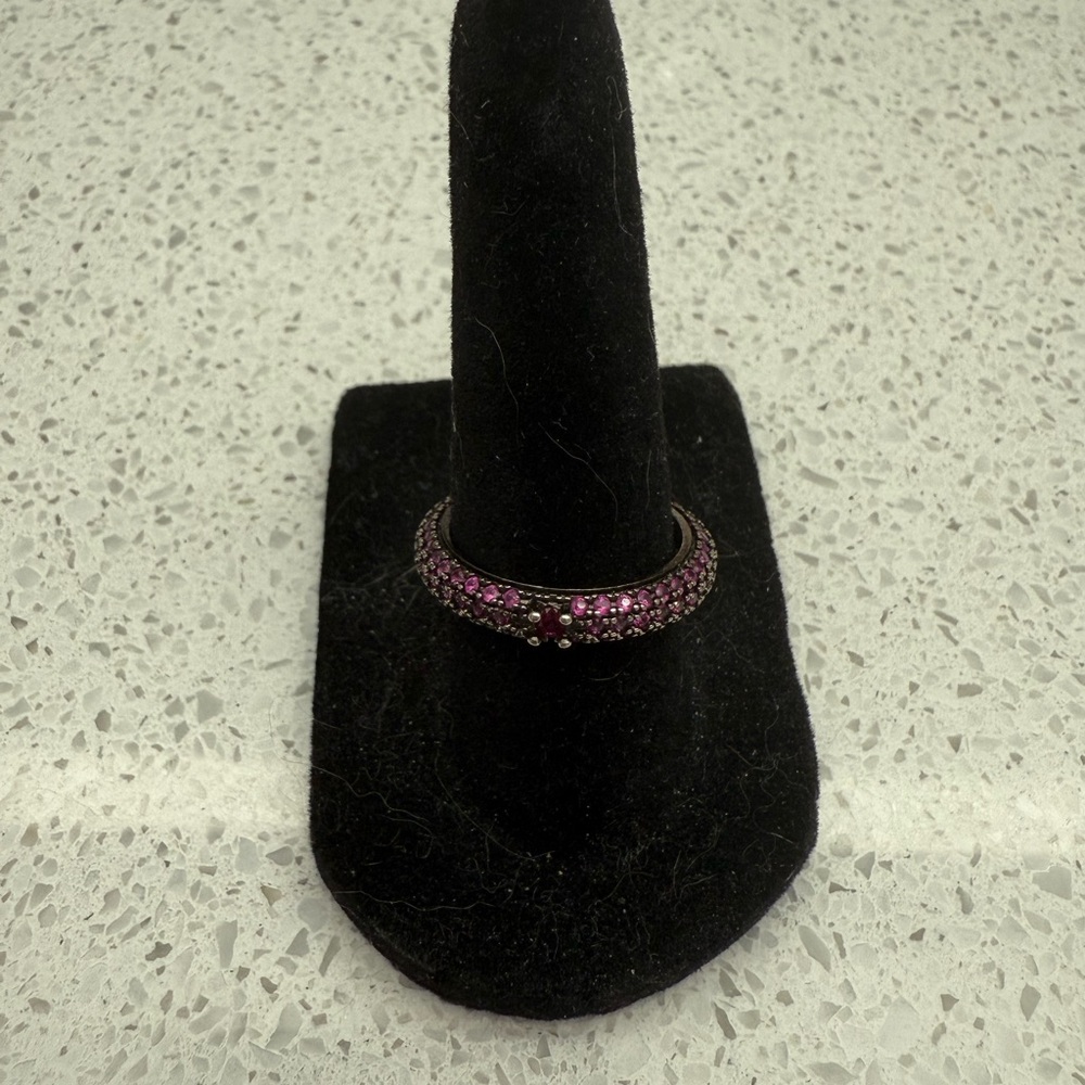 Pink Moissanite Ring